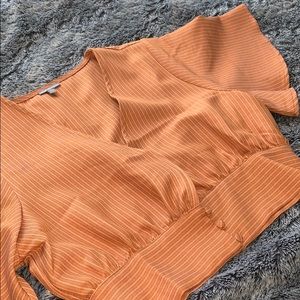 Orange Batwing Top